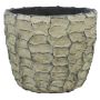 Maceta exterior de cerámica SILVAM con textura, gris oscuro, 10,5cm, Ø12,5cm