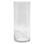 Jarrón de cristal cilíndrico SANSA OCEAN, transparente, 35 cm, Ø 15 cm