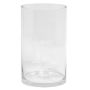 Florero cilíndrico de cristal SANSA OCEAN, transparente, 30cm, Ø20cm
