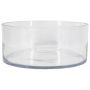 Fruitero VERA OCEAN de cristal, transparente, 13 cm, Ø 30 cm