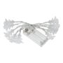 Guirnalda luminosa CASSATA con 10 abetos LED, pilas, 90 cm