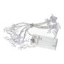 Guirnalda luminosa CASSATA con 10 renos LED, pilas, 90 cm