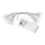 Guirnalda luminosa CASSATA con 10 copos de nieve LED, pilas, 90 cm
