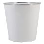 Macetero de zinc FYNAS, blanca, 30cm, Ø30cm