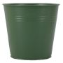 Cubo de zinc BRETAL, verde mate, 12,5 cm, Ø 13 cm