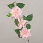 Flor textil clematis SALIYA, rosa-blanco, 80cm, Ø14cm