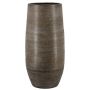 Florero grande de cerámica VINKAS con veteado, blanco, 70cm, Ø32cm