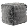 Taburete Teddy SVAVA, efecto burbuja, gris, 40 x 40 x 45 cm