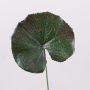 Hoja artificial de geranio HEIDEGARD, verde y rojo, 38cm, Ø11cm
