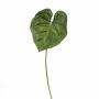 Hoja de anturio de plástico LUVINA, verde, 65cm