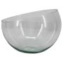 Cuenco de cristal NELLY OCEAN, reciclado, transparente, 18 cm, Ø 23 cm