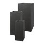 Columna de plantas cuadrada KIRIMA, 3 unidades, fibra de vidrio, antracita, 20x20x50cm, 26x26x60cm, 33x33x70cm