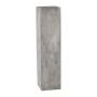 Columna rectangular para plantas con pedestal NARUKO, 2 unidades, fibra de vidrio, gris, 20x20x80cm, 28x28x100cm