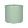 Maceta FERDINANTA con estampado, cerámica, verde menta mate, 12,3cm, Ø13,5cm