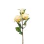 Rama artificial de rosa FREYDE, color crema, 45 cm, Ø 4-5 cm