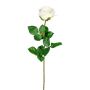 Flor artificial Rose NORLAN, color crema, 70cm, Ø8cm