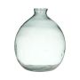 Jarrón de botella JOHANNAH, reciclado, transparente, 55 cm, Ø 46 cm, 54 L