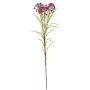 Rama artificial de flor de cera MEDEA, fucsia, 80 cm, Ø 6 cm
