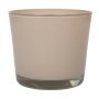 Maceta de cristal ALENA, beige, 19 cm, Ø 19 cm