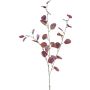 Rama decorativa de eucalipto PLOHIN, con purpurina, rojo oscuro, 95 cm