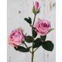 Rosa de terciopelo DELILAH, rosa, 55 cm, Ø 6 cm