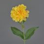 Flor decorativa dalia FLEMOR, amarillo-rosa, 55 cm, Ø 11 cm