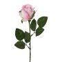 Flor decorativa: rosa KRALVE, rosa-crema, 65 cm, Ø 5 cm