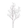 Rama artificial de coral ZORVEK, efecto helado, blanco-marrón, 70cm