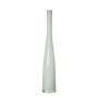 Jarrón de botella de cristal esbelto NASTASYA, blanco, 54 cm, Ø 9 cm