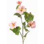 Rama artificial de hibisco TELSIMA con flores, rosa claro, 80 cm