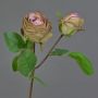 Flor artificial de rosa RENATUS, violeta-rosa-verde, 45 cm, Ø 6-8 cm