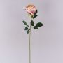 Flor de plástico rosa CHERLEN, rosa-crema, 65 cm, Ø 10 cm