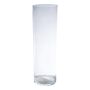 Florero de suelo cilíndrico SANSA EARTH, transparente, 50cm, Ø15cm