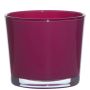 Jardinera de cristal ALENA, magenta, 12,5cm, Ø14,5cm