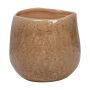 Maceta de cerámica GENARO, moteado, beige, 11,2cm, Ø12cm