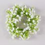 Corona decorativa de gypsophila LITAGO, blanca, Ø 20 cm