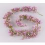 Guirnalda artificial de gypsophila LITAGO, rosa-violeta, 180 cm