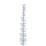 Ramas de eucalipto de plástico GLAUCO con aspecto de cristal, 12 unidades, transparentes, 80 cm