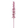Rama de eucalipto de plástico GLAUCO con aspecto de cristal, 12 unidades, rojo burdeos, 80 cm