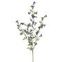 Rama artificial de campanillas AIMI, morado oscuro y blanco, 120 cm, Ø 3-5 cm