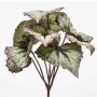 Planta artificial begonia de hoja BLAROM con soporte, Crossdoor, gris-lila, 25cm