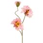 Rama decorativa de amapola PEJA, rosa, 90 cm, Ø 11-13 cm
