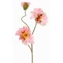 Rama decorativa de amapola PEJA, rosa, 90cm, Ø11-13cm
