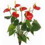 Anthurium artificial NAKITA en varilla, rojo, 50cm
