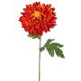 Flor artificial de crisantemo DELPHINA, naranja oscuro, 65cm, Ø14cm