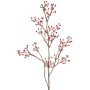 Rama artificial de rosa silvestre HIKERNO con escaramujos, roja, 100 cm