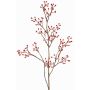 Rama artificial de rosa silvestre HIKERNO con escaramujos, roja, 100cm