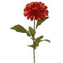 Dalia de satén TINFAS, naranja oscuro, 60 cm, Ø 13 cm