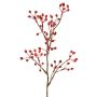 Rama artificial de rosa silvestre HIKERNO con escaramujos, roja, 60 cm