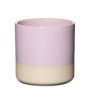 Macetero de cerámica AUGUSTIN, efecto dip-dye, rosa pálido-beige, 10cm, Ø10cm